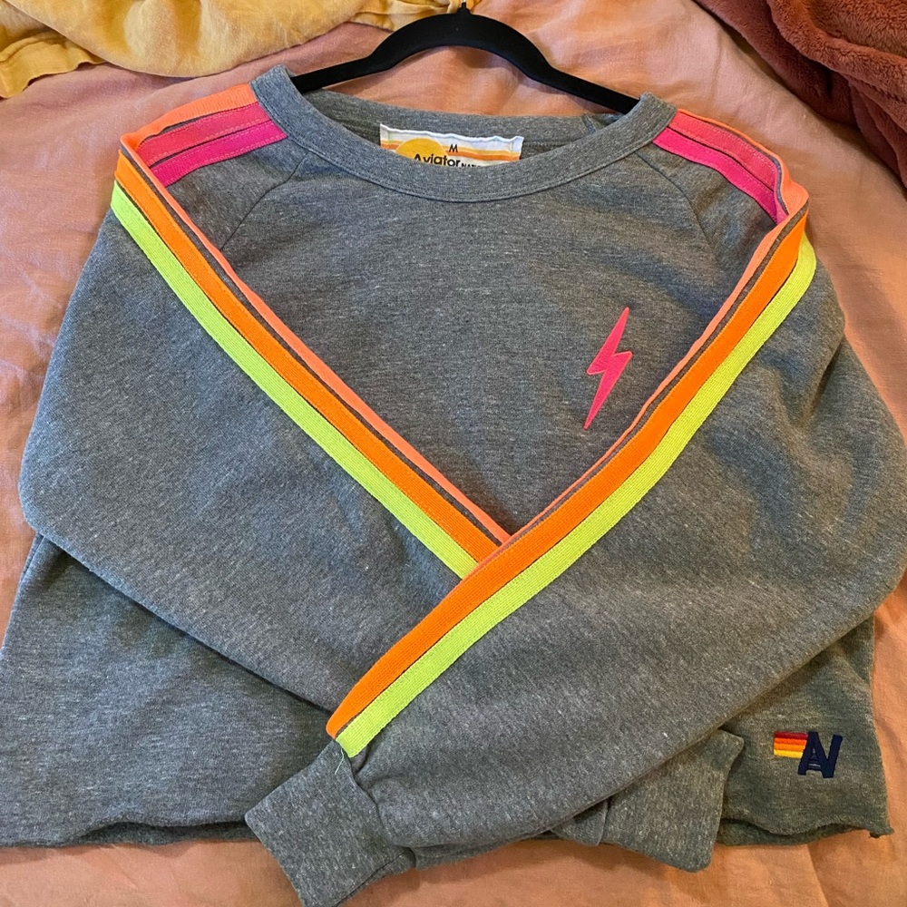 Aviator nation cropped sweater